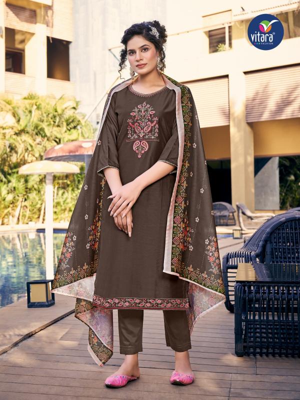 Vitara Royal Ford Designer Kurti With Bottom Dupatta Collection